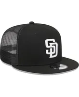 Men's New Era Black San Diego Padres Trucker 9FIFTY Snapback Hat