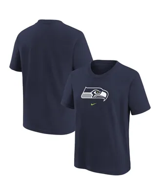 Preschool Boys and Girls Nike College Navy Seattle Seahawks Team Wordmark T-shirt