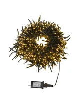 Kurt Adler 1000-Light 33' Cluster Garland with Warm 3mm Led Bulbs