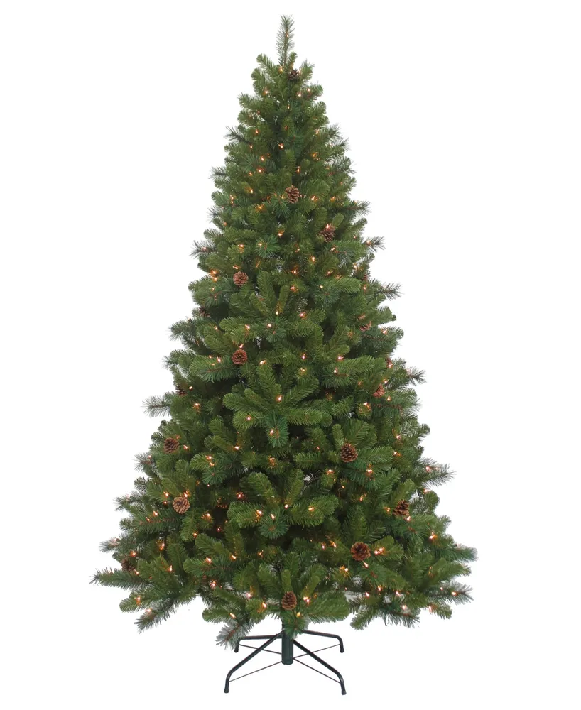 Kurt Adler 7.5' Pre-Lit Clear Burlington Spruce