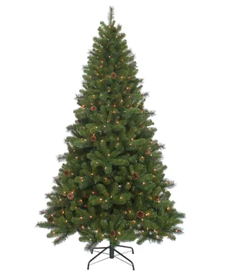 Kurt Adler 7.5' Pre-Lit Clear Burlington Spruce