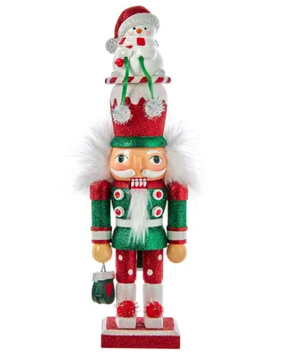 Kurt Adler 12" Hollywood Snowman Hat Nutcracker