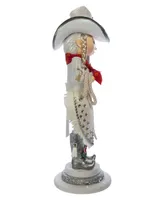 Kurt Adler 18" Hollywood Rhinestone Cowgirl Nutcracker