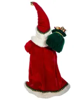 Kurt Adler 17" Kringle Klaus Fancy Santa with Stocking