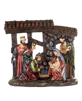 Kurt Adler 10" Resin Nativity Scene Table Piece