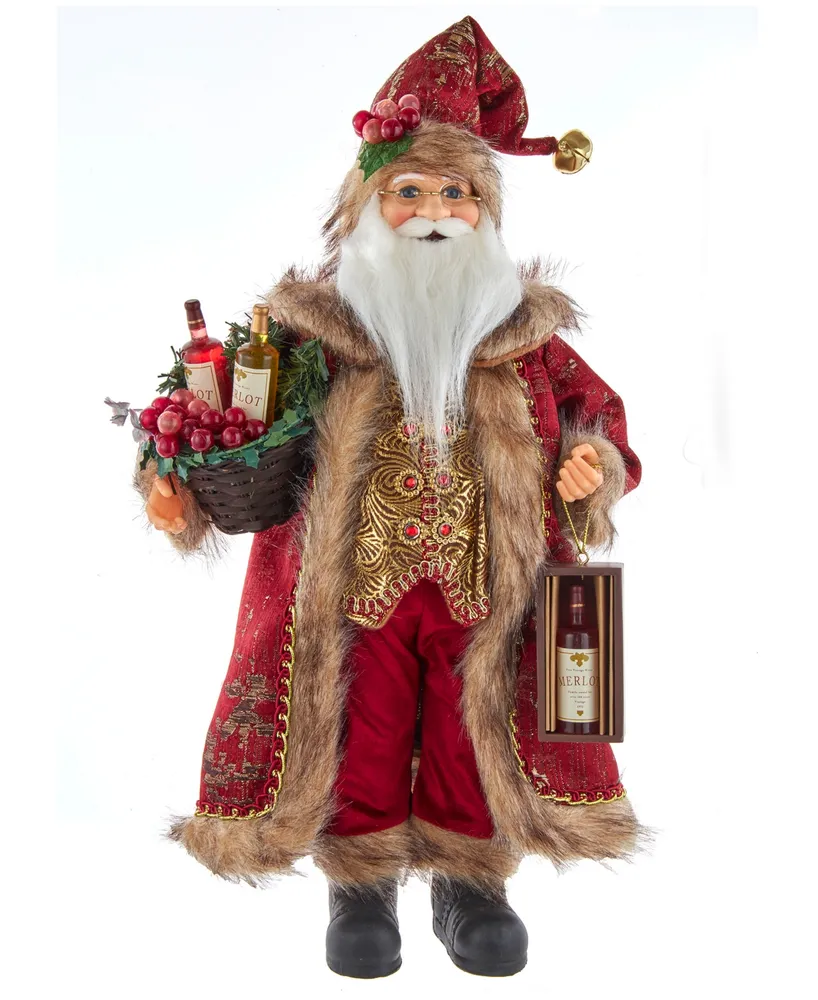 Kurt Adler 17" Kringle Klaus Wine Santa