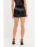 endless rose Women's Satin Mini Skirt