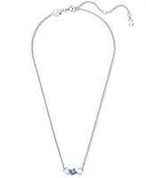 Swarovski Rhodium-Plated Mixed Crystal Pendant Necklace, 15" + 2-3/4" extender