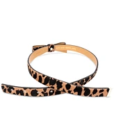 Kate Spade New York Women's Spotted Haircalf Bow Belt