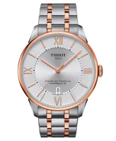 Tissot Men's Swiss Automatic Chemin des Tourelles Powermatic 80 Two-Tone Stainless Steel Bracelet Watch 42mm