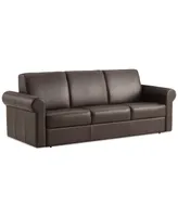 Elsher 85" Leather Sleeper Sofa, Created for Macy's