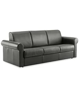 Elsher 85" Leather Sleeper Sofa, Created for Macy's