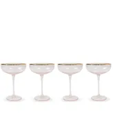 8 Oak Lane Glass Wine Coupe, 4 Piece Set