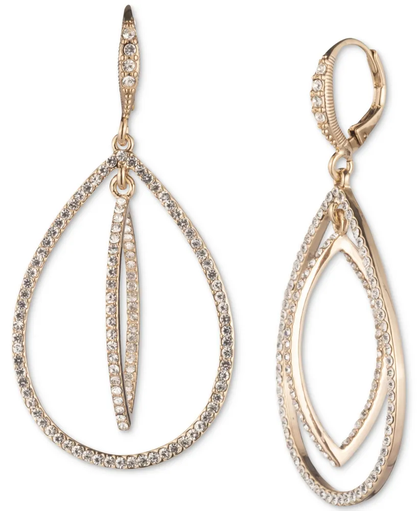 Givenchy Crystal Pave Orbital Drop Earrings