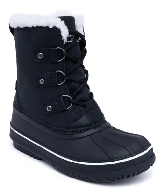 London Fog Little Girls Meribel Cold Weather Lace Up Boots