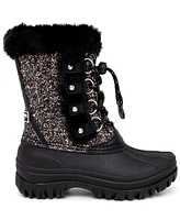 London Fog Little Girls Idina Duck Lace Up Boots