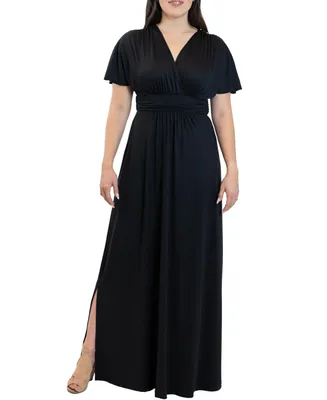 Women's Vienna Kimono Sleeve Long Maxi Dress