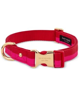 Kate Spade New York Adjustable Red & Pink Dog Collar