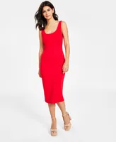 Bar Iii Women's Sleeveless Midi Bodycon Dress