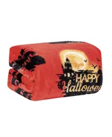 Kate Aurora Ultra Soft & Cozy Oversized Happy Halloween Themed Plush Throw Blanket - 50 in. W x 60 in. L