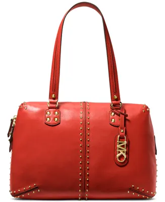 Michael Michael Kors Astor Medium Studded Leather Shoulder Tote