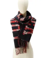 Tommy Hilfiger Men's Plaid Logo Scarf