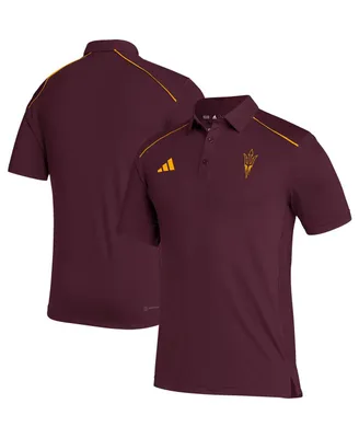 Men's adidas Maroon Arizona State Sun Devils Coaches Aeroready Polo Shirt