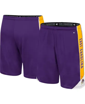 Men's Colosseum Purple Ecu Pirates Haller Shorts