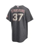 Men's Nike Stephen Strasburg Gray Washington Nationals City Connect Replica Player Jersey