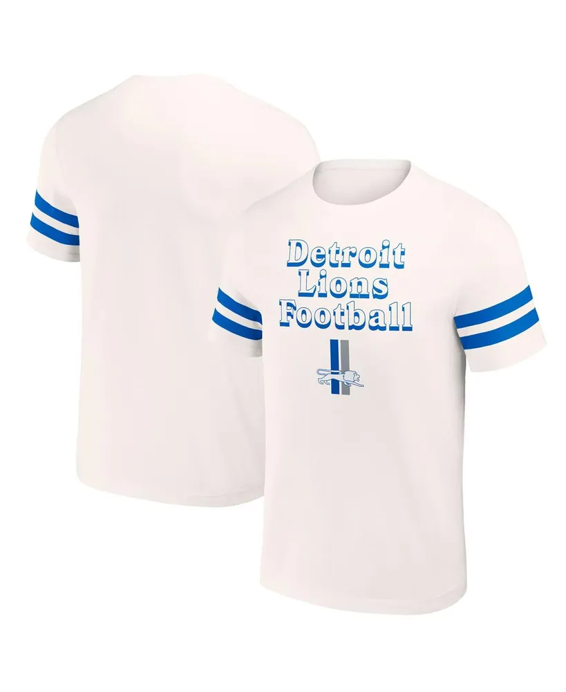 Fanatics Detroit Lions Throwback Two Stripe Raglan Tee - Big