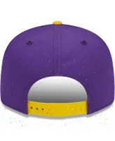 Men's New Era Purple Los Angeles Lakers Banded Stars 9FIFTY Snapback Hat