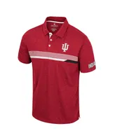 Men's Colosseum Crimson Indiana Hoosiers No Problemo Polo Shirt