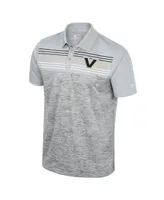 Men's Colosseum Gray Vanderbilt Commodores Cybernetic Polo Shirt