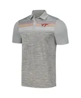Men's Colosseum Gray Virginia Tech Hokies Cybernetic Polo Shirt