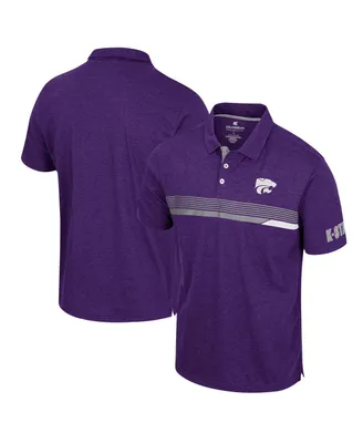 Men's Colosseum Purple Kansas State Wildcats No Problemo Polo Shirt