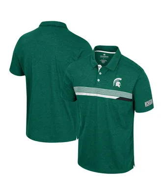 Men's Colosseum Green Michigan State Spartans No Problemo Polo Shirt