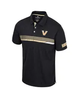 Men's Colosseum Black Vanderbilt Commodores No Problemo Polo Shirt