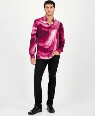 I.N.C. International Concepts Mens Swirl Graphic Shirt Jeans Created For Macys