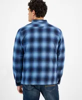 Sun + Stone Men's Evans Plaid Shirt Jacket, Created for Macy's