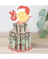 Big Dot of Happiness Groovy Christmas - Diy Pastel Holiday Party Money Holder Gift - Cash Cake - Assorted Pre