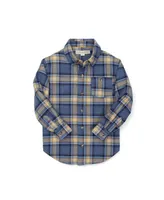 Hope & Henry Baby Boys Brushed Button Down Shirt