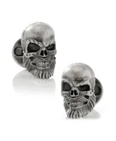 Ox & Bull Trading Co. Men's Stainless Steel Mustache Skull Cufflinks