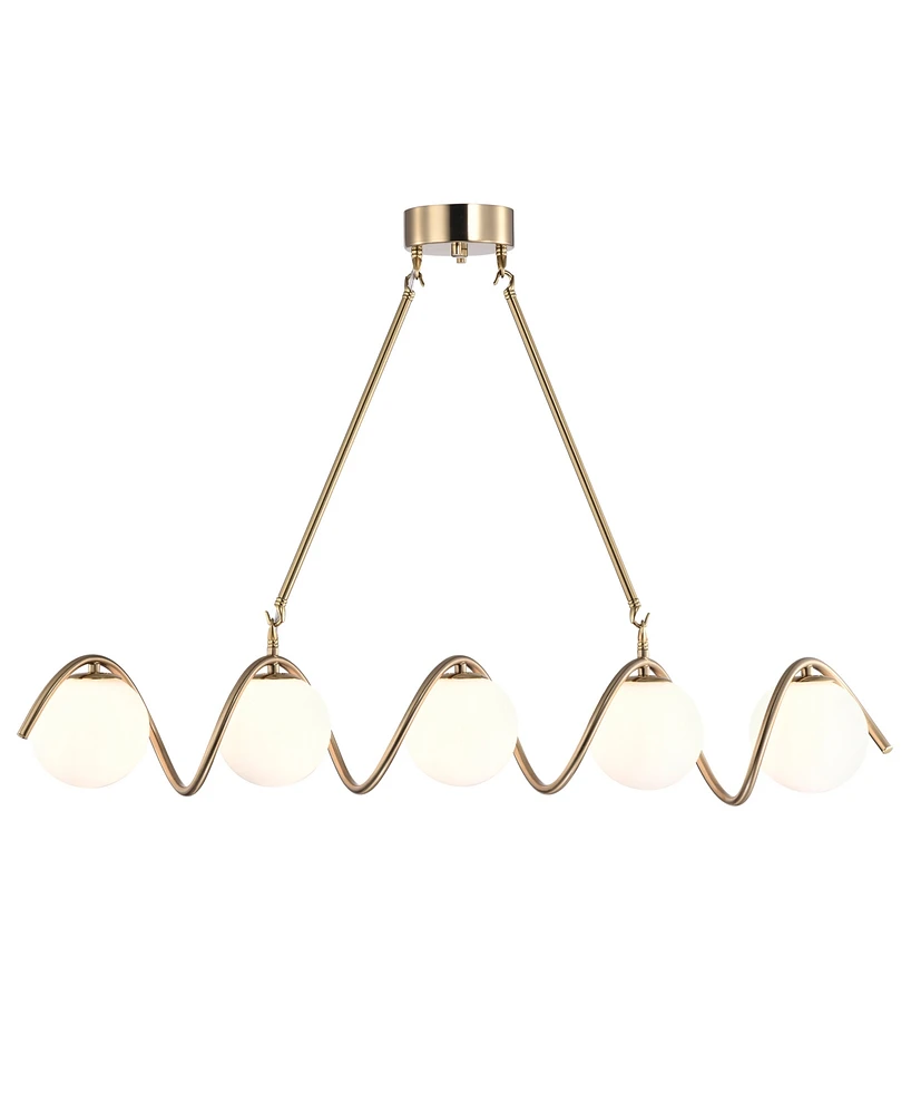 Dazzle 36" 5-Light Indoor Chandelier with Light Kit