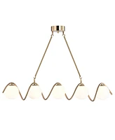 Dazzle 36" 5-Light Indoor Chandelier with Light Kit