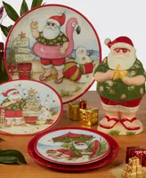 Certified International Santa's Wish 11" Melamine Dinner Plates, Set of 6