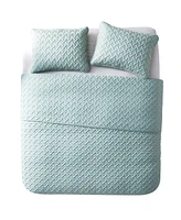 Nina 3-Piece Embossed King Quilt Set