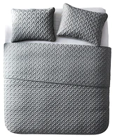 Vcny Home Nina Embossed 3-Pc.Quilt Set