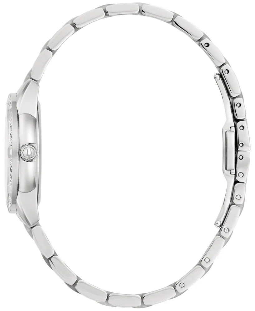 Bulova Women's Classic Sutton Diamond (1/20 ct. t.w.) Stainless Steel Bracelet Watch 28mm