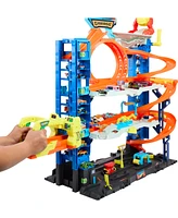 Hot Wheels City Ultimate Garage Playset with 2 Die-Cast Cars, Toy Storage For 50 Plus Cars - Multi