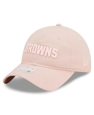 Women's New Era Pink Cleveland Browns Core Classic 2.0 Tonal 9TWENTY Adjustable Hat